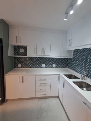 white kitchen cupboards